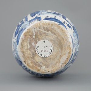 A blue and white chinoiserie jug with pewter lid, Haarlem, first half 17th C. — 照片 6