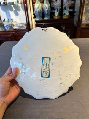 A blue and white Dutch Delft 'chinoiserie' plaque, 18th C. — foto 7