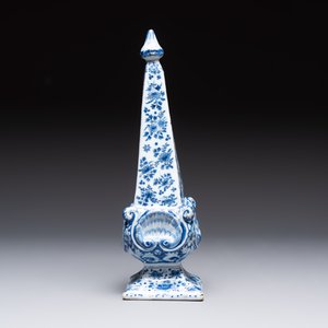 A blue and white Dutch Delft obelisk, late 17th C. — photo 6