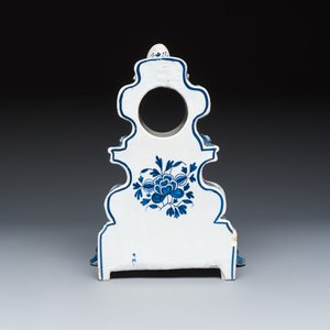 A blue and white Dutch Delft pocket watch stand — 照片 4