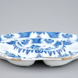 A blue and white Dutch Delft spice plate, 17/18th C. — 照片 3