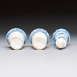A blue and white Dutch Delft writing set with candlestick — photo 11