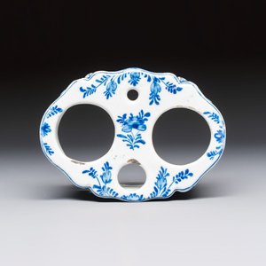 A blue and white Dutch Delft writing set with candlestick — photo 6