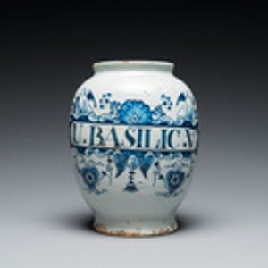A blue and white English Delftware drug jar, probably London, 18th C. — photo 2