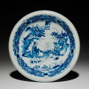 A blue and white French faience chinoiserie bowl, Nevers, 2nd half 17th C. — photo 1