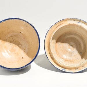 A blue and white Islamic pottery covered bowl and a dish, Northern Africa, Tunisia or Morocco, 19th C. — photo 9