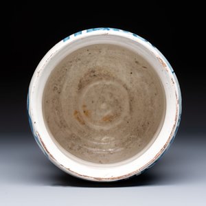 A blue and white Italian maiolica albarello, dated 1711 — foto 5