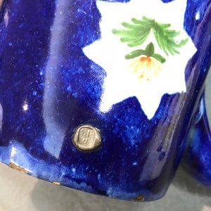 A blue ground Brussels faience jug with Napoleon, 19th C. — 照片 13