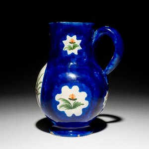 A blue ground Brussels faience jug with Napoleon, 19th C. — 照片 3