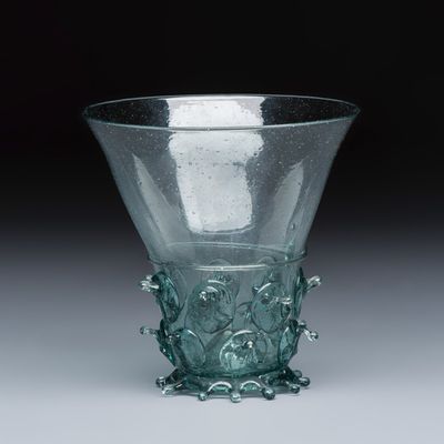 A bluish-green tinted berkemeyer, 20th C.