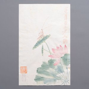 A box containing 24 woodblocks after Qi Baishi and Zhang Daqian, Rong Bao Zhai 荣宝斋 studio, early 20th C. — photo 3