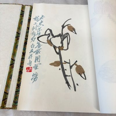 A box containing the 2nd volume, comprising 40 woodblock prints, 16 of which are after Qi Baishi, Rong Bao Zhai Studio — 照片 8