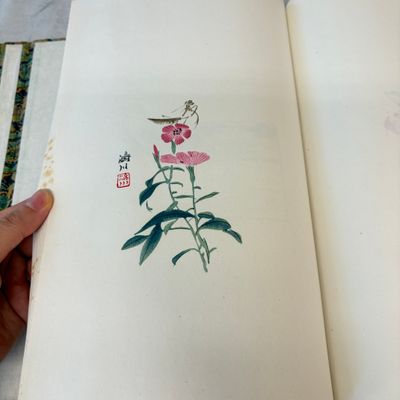 A box containing the 2nd volume, comprising 40 woodblock prints, 16 of which are after Qi Baishi, Rong Bao Zhai Studio — 照片 10