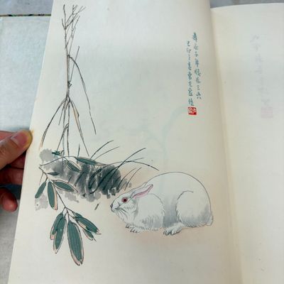 A box containing the 2nd volume, comprising 40 woodblock prints, 16 of which are after Qi Baishi, Rong Bao Zhai Studio — 照片 12