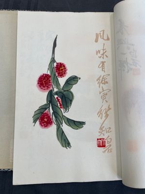 A box with two albums containing 200 woodblocks, 48 of which after Qi Baishi and 38 after Zhang Daqian, Rong Bao Zhai studio, Beijing, 1955 — foto 12