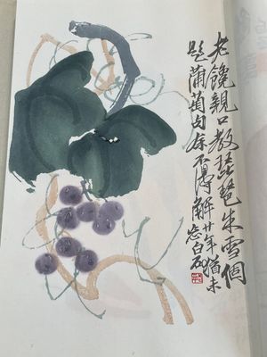 A box with two albums containing 200 woodblocks, 48 of which after Qi Baishi and 38 after Zhang Daqian, Rong Bao Zhai studio, Beijing, 1955 — foto 16