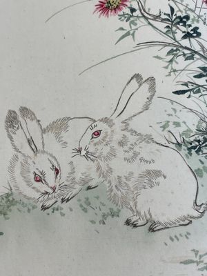 A box with two albums containing 200 woodblocks, 48 of which after Qi Baishi and 38 after Zhang Daqian, Rong Bao Zhai studio, Beijing, 1955 — foto 26