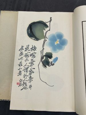 A box with two albums containing 200 woodblocks, 48 of which after Qi Baishi and 38 after Zhang Daqian, Rong Bao Zhai studio, Beijing, 1955 — foto 9