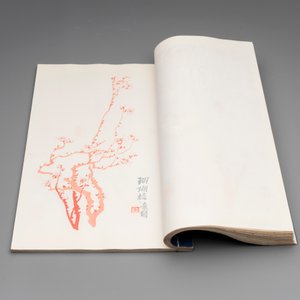 A box with two albums containing 200 woodblocks, 48 of which after Qi Baishi and 38 after Zhang Daqian, Rong Bao Zhai studio, Beijing, 1955 — foto 13