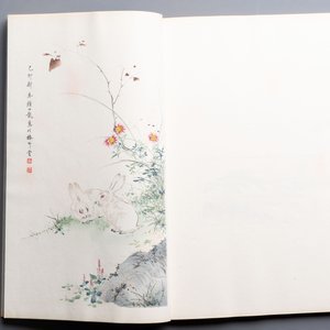 A box with two albums containing 80 woodblocks, 32 of which after Qi Baishi, Rong Bao Zhai studio, Beijing, 1955 — photo 21