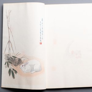 A box with two albums containing 80 woodblocks, 32 of which after Qi Baishi, Rong Bao Zhai studio, Beijing, 1955 — photo 22