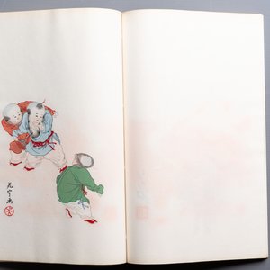 A box with two albums containing 80 woodblocks, 32 of which after Qi Baishi, Rong Bao Zhai studio, Beijing, 1955 — photo 24