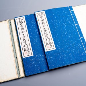 A box with two albums containing 80 woodblocks, 32 of which after Qi Baishi, Rong Bao Zhai studio, Beijing, 1955 — photo 4