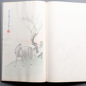 A box with two albums containing 80 woodblocks, 32 of which after Qi Baishi, Rong Bao Zhai studio, Beijing, 1955 — photo 10