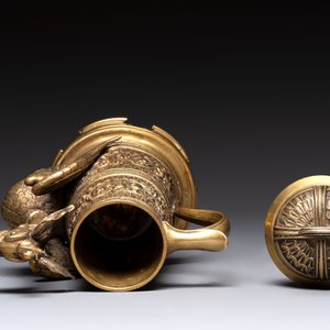 A brass griffin-form aquamanile, Germany, 19th C. — photo 7