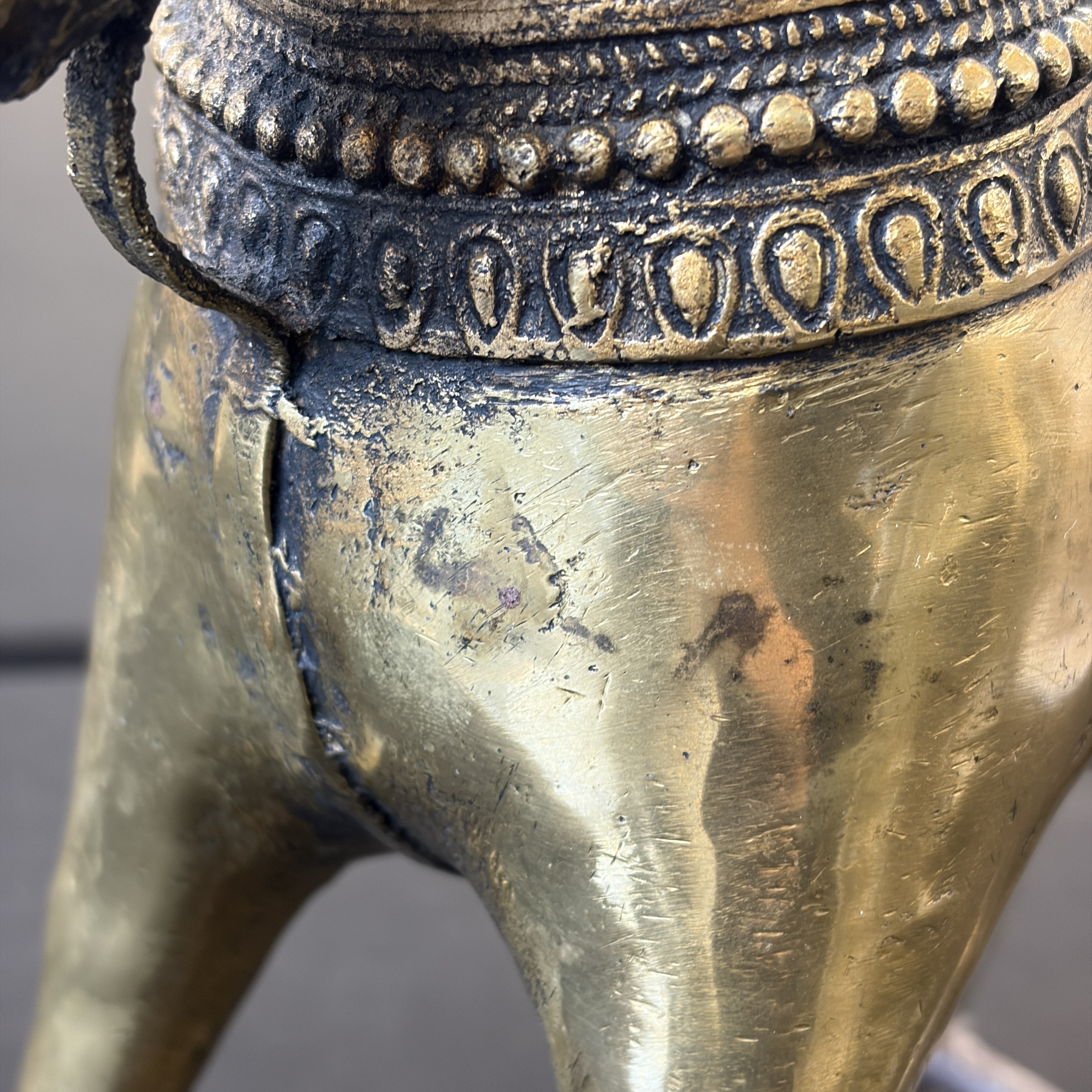 A brass horse on wheels — photo 6