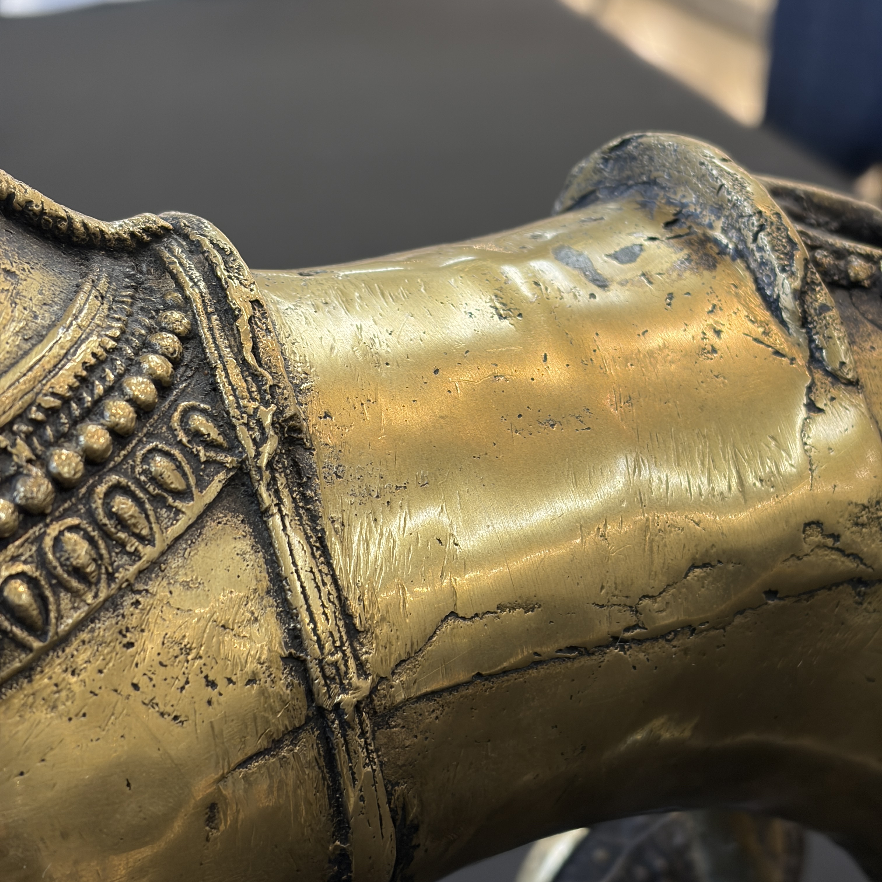 A brass horse on wheels — photo 9