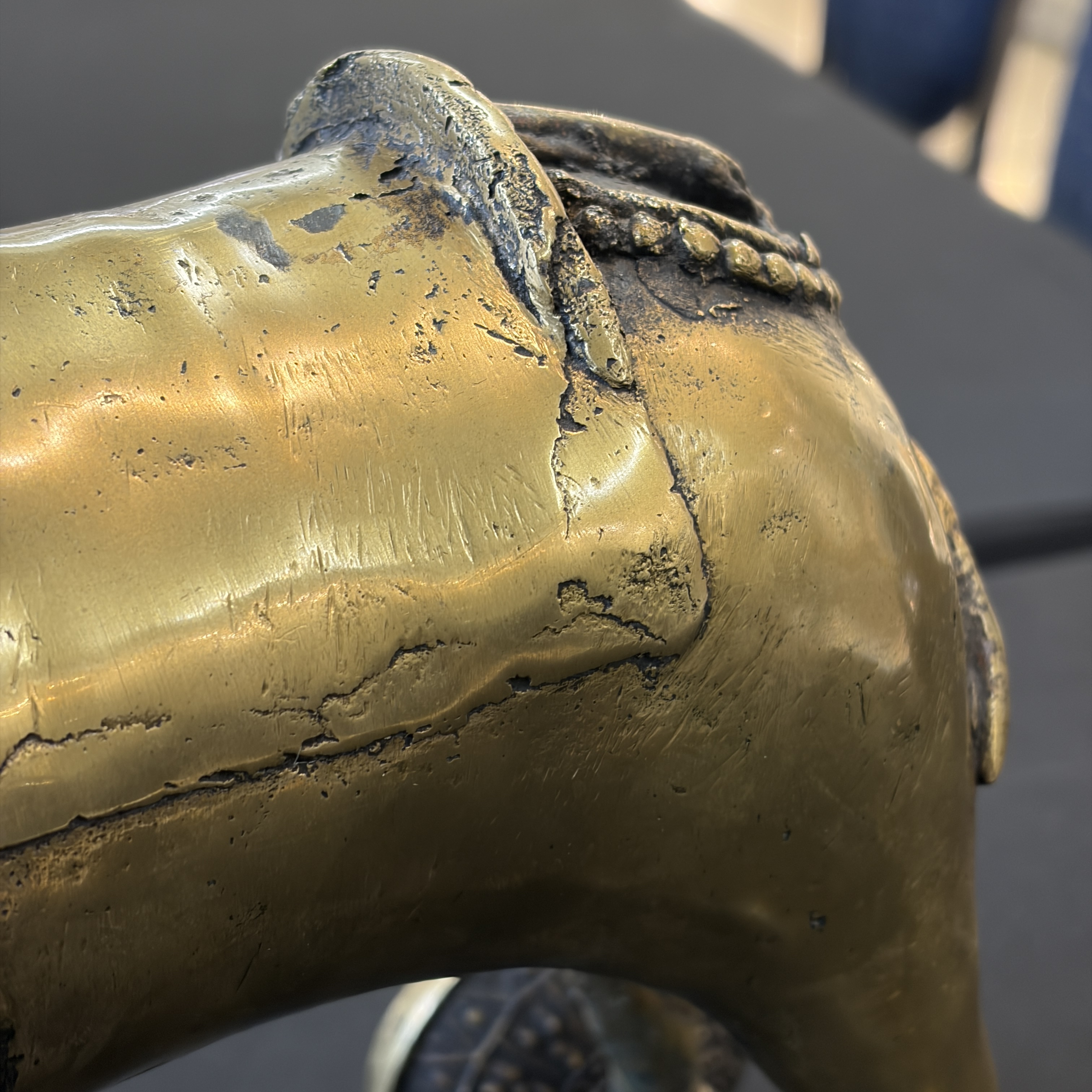 A brass horse on wheels — photo 10