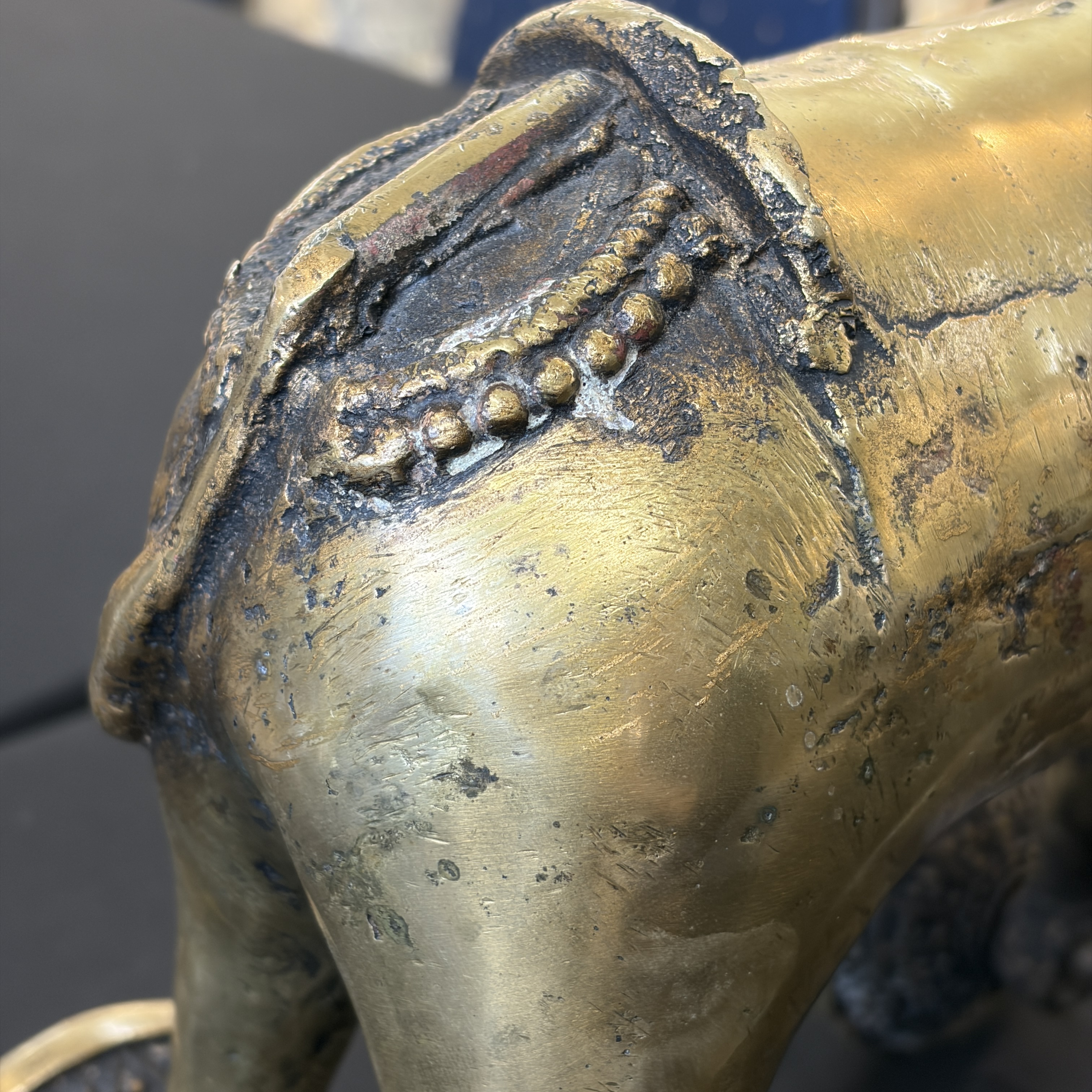 A brass horse on wheels — photo 21