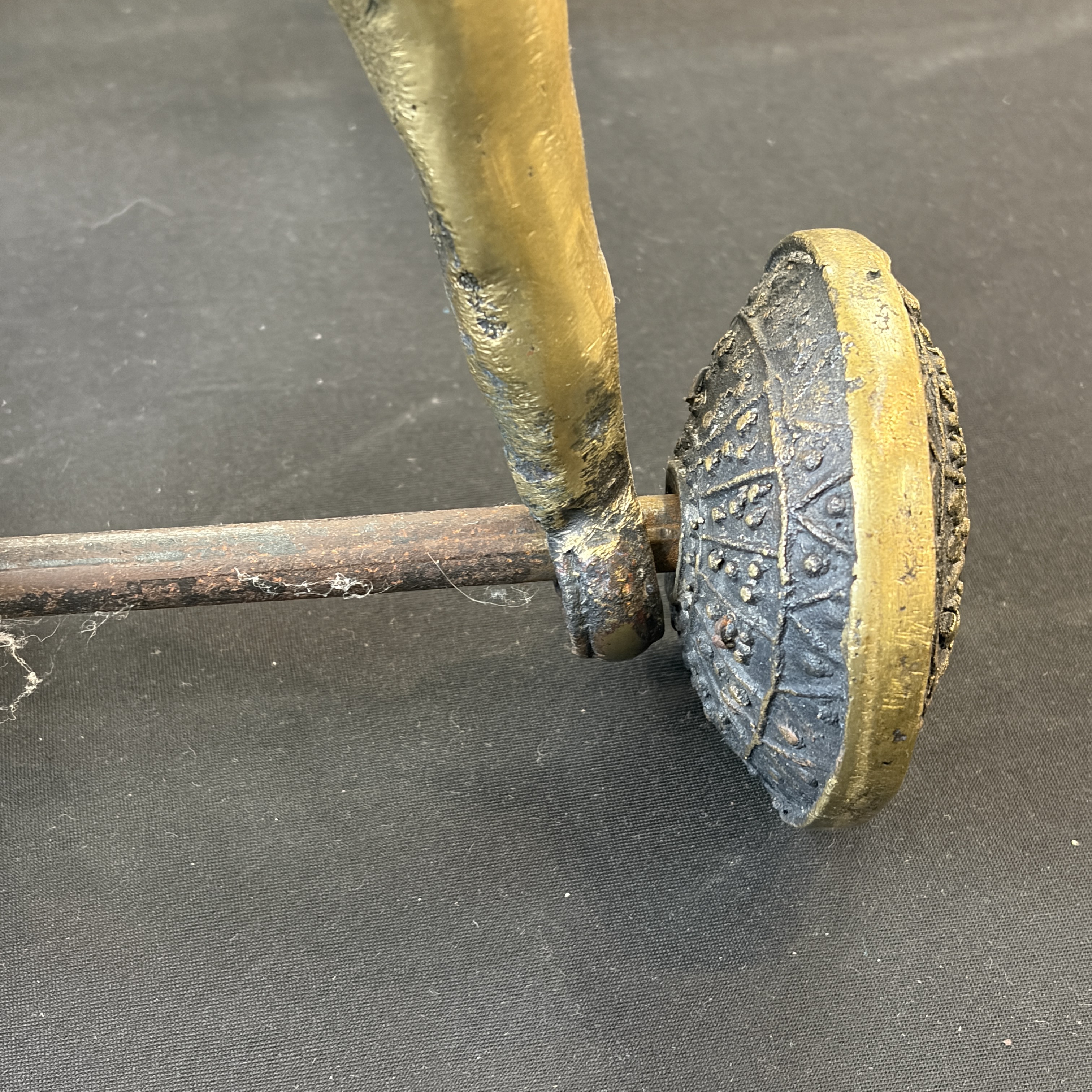A brass horse on wheels — photo 26