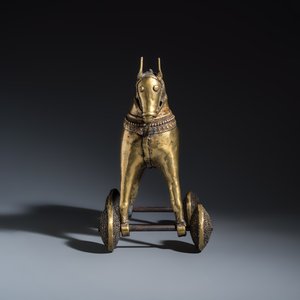A brass horse on wheels — photo 5