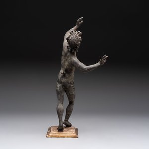 A bronze 'Grand Tour' figure of 'The Dancing Faun of Pompeii', Italy, 19th C. — photo 4
