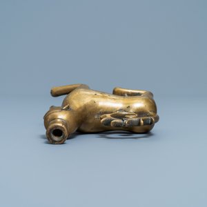 A bronze luster ornament in the shape of a lion with a man's head, Nuremberg, Germany, 14th C. — photo 6