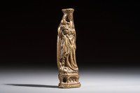 A bronze Madonna with Child, The Netherlands, possibly Utrecht, first half 16th C.