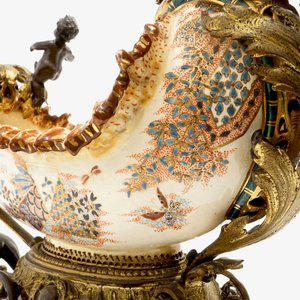 A bronze-mounted Satsuma-style bowl with cherubs, J. Fischer, Budapest, 19th C. — photo 12