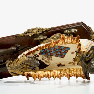 A bronze-mounted Satsuma-style bowl with cherubs, J. Fischer, Budapest, 19th C. — photo 6