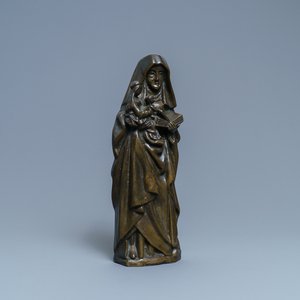 A bronze Saint Anne Trinity group in 16th C. style, ca. 1900 — 照片 1
