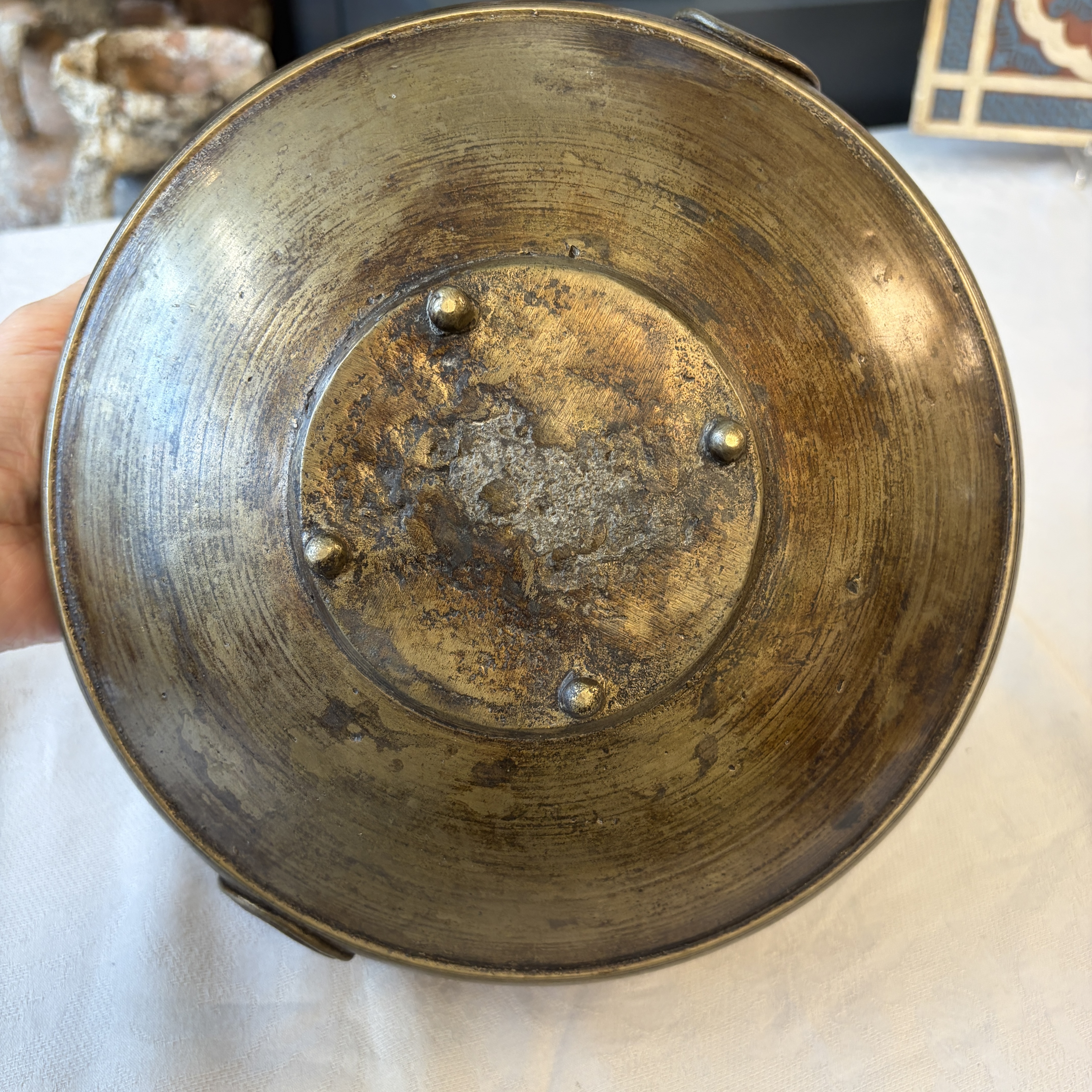A bronze temple bowl or 'Urli' — photo 9