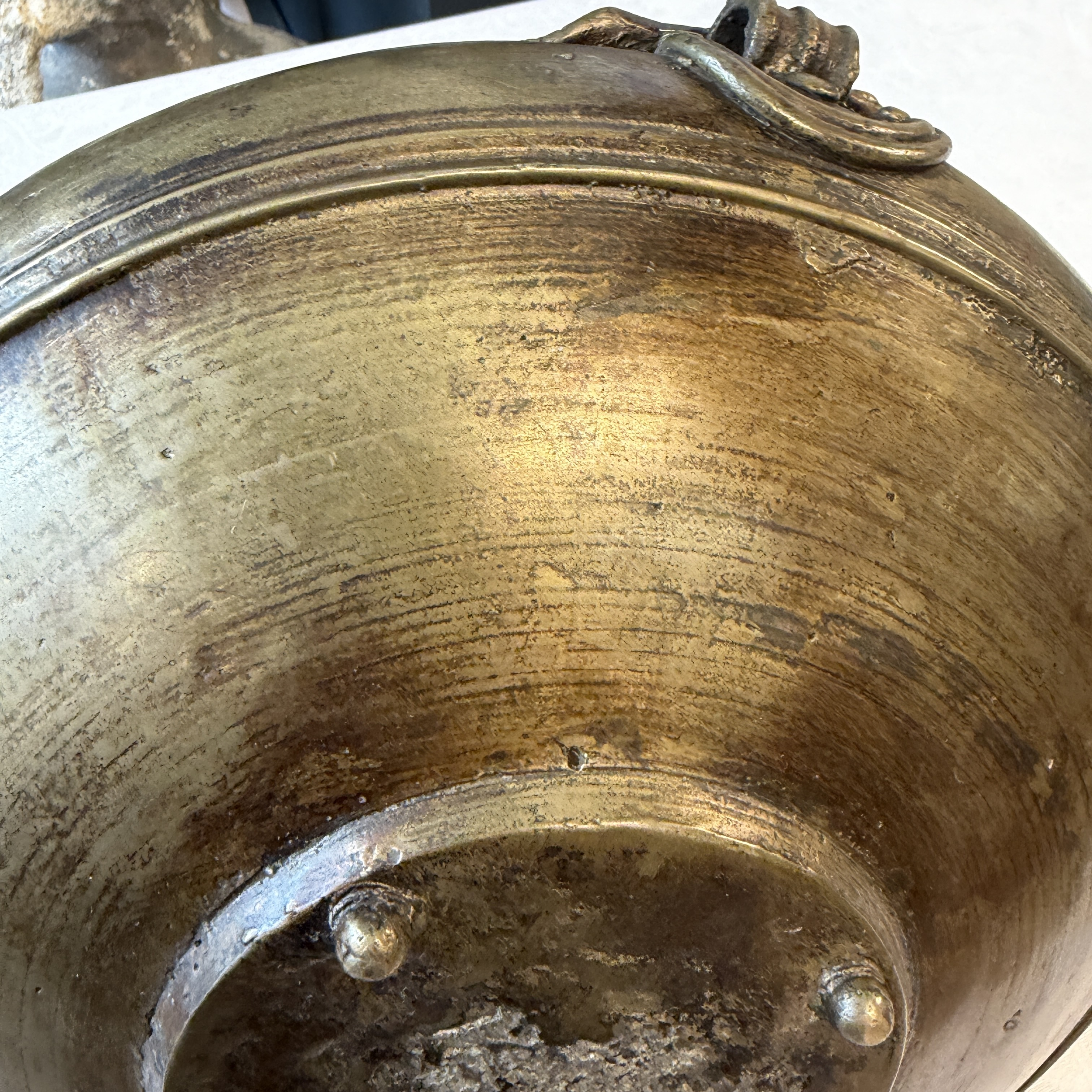 A bronze temple bowl or 'Urli' — photo 12