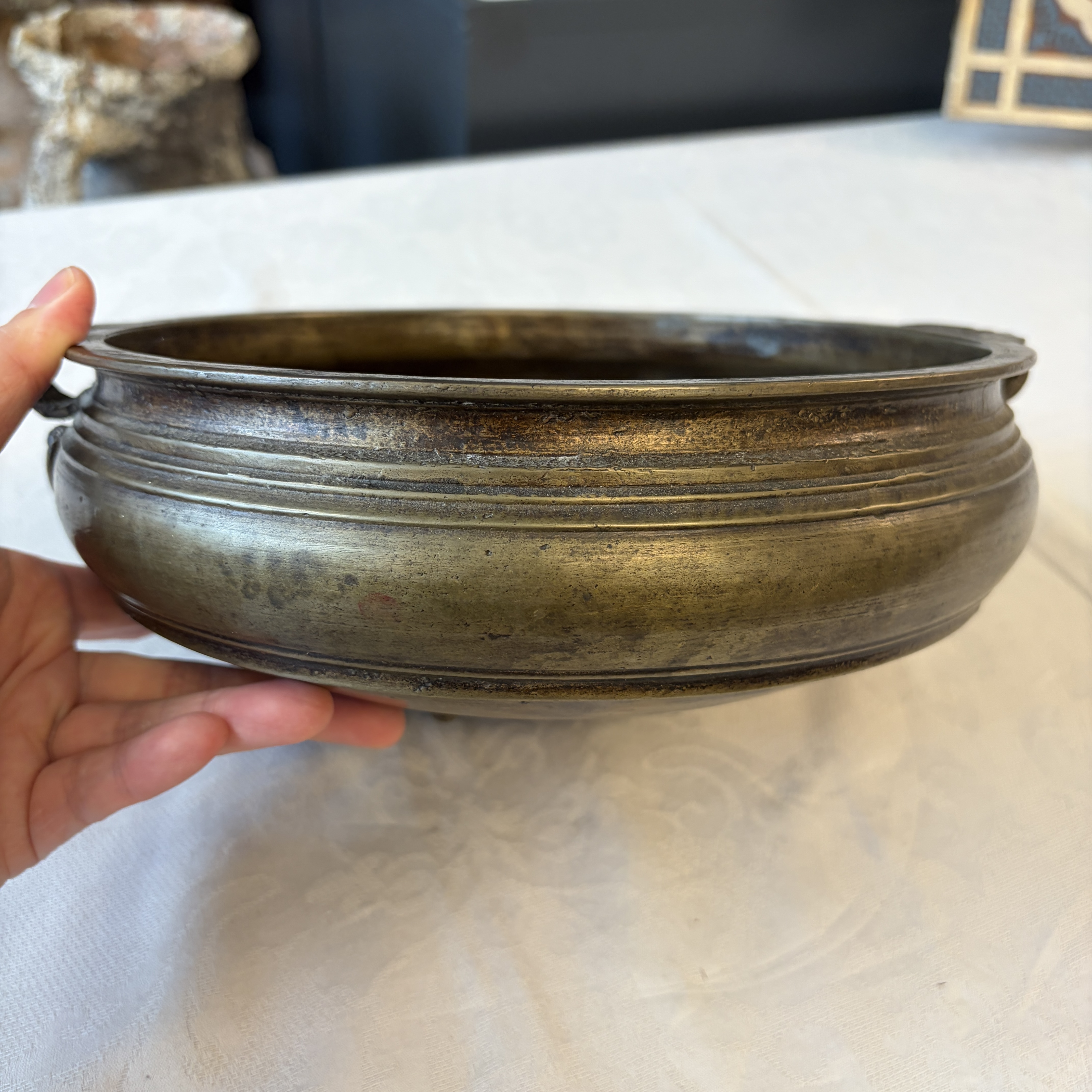 A bronze temple bowl or 'Urli' — photo 15