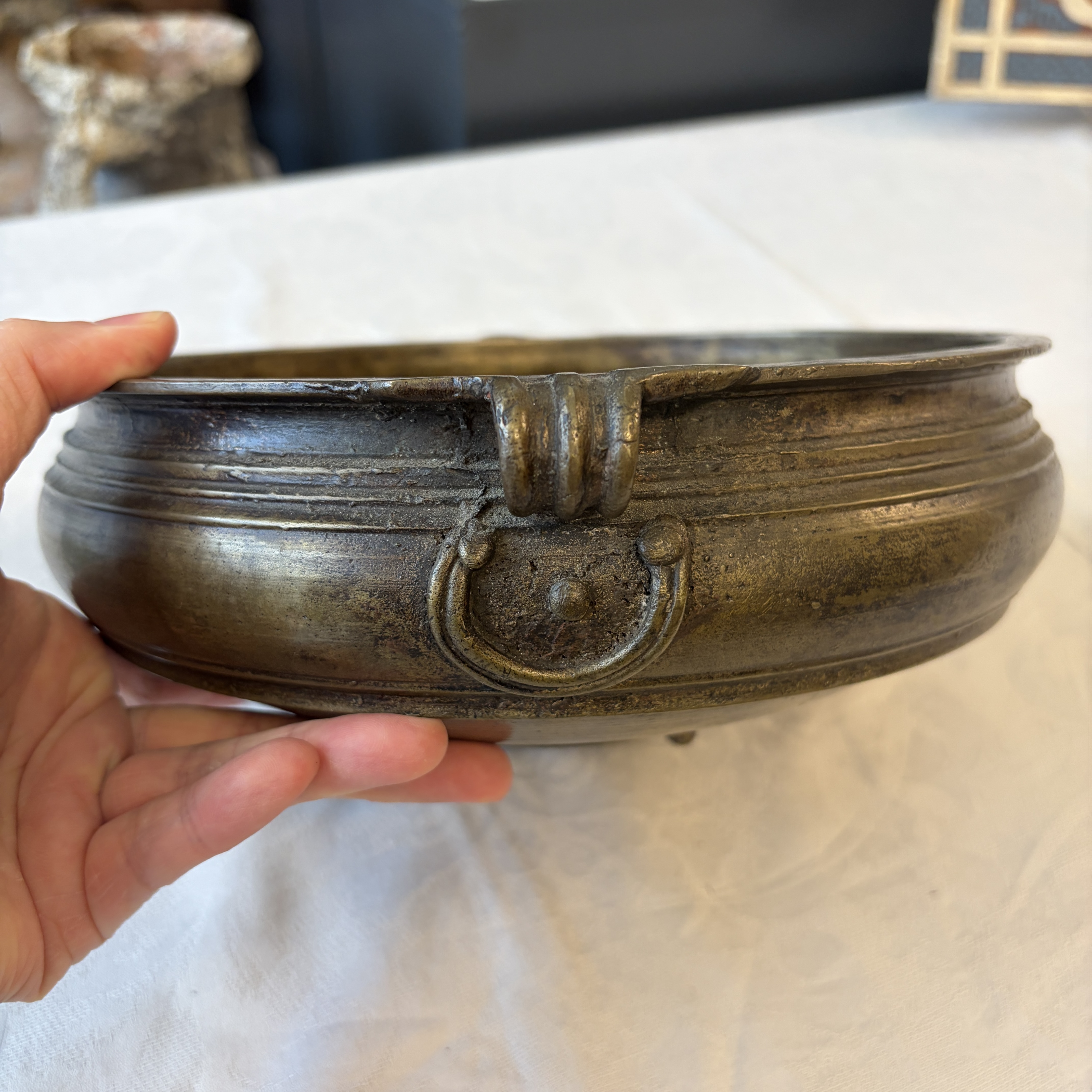 A bronze temple bowl or 'Urli' — photo 16