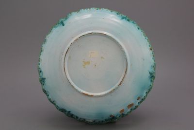 A Brussels faience butterfly plate, 18th C.