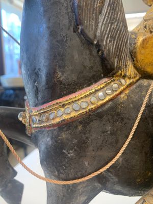 A Burmese gilt-lacquered Nat horse rider, 19/20th C. — photo 9