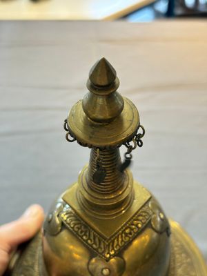 A Burmese reliquary bronze stupa, 19th C. — foto 6