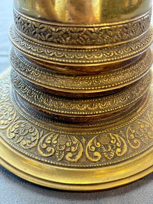A Burmese reliquary bronze stupa, 19th C. — foto 10