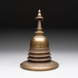 A Burmese reliquary bronze stupa, 19th C. — foto 4